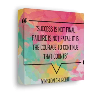 Success Is Not Final Wall Art