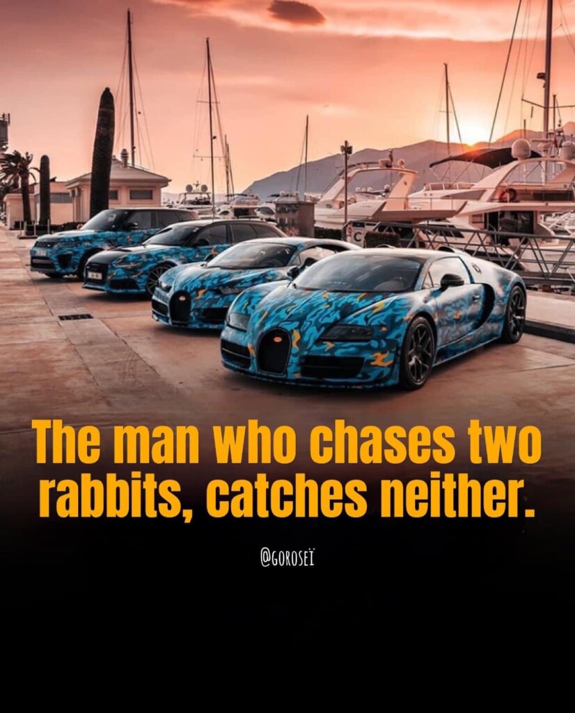The Man Who Chases Two Rabbits Catches Neither: Embracing Focus and Prioritization for Success